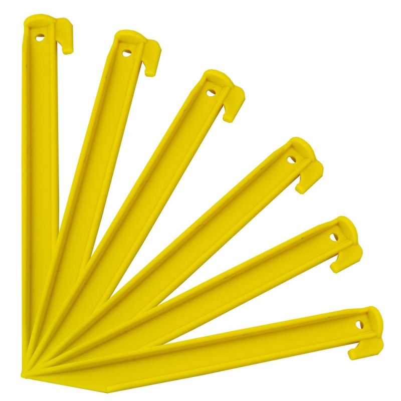 Enero TENT PEGS 22 CM SET 6 PCS PLASTIC CAMP