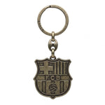 FC Barcelona original licensed emblem keychain, retro style złoty B7603