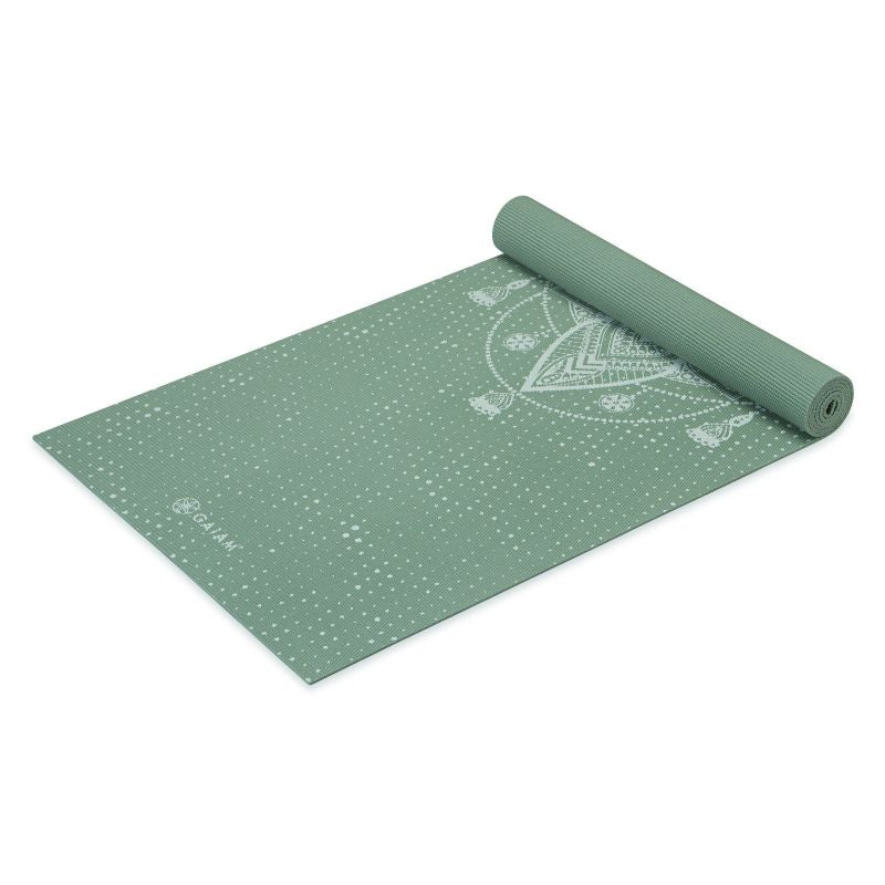 Gaiam Celestial Green Yoga Mat 5 MM Edzőfelszerelés 64950