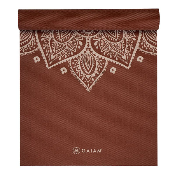 Gaiam Intense Rust Sundial Flower Yoga Mat 5mm 65733 - Sportmania.hu