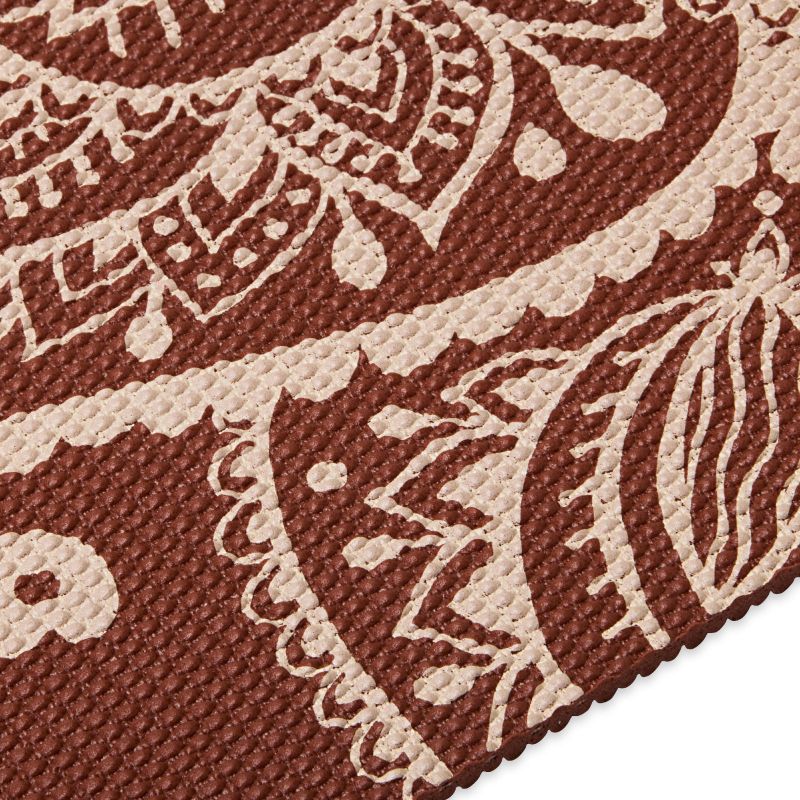Gaiam Intense Rust Sundial Flower Yoga Mat 5mm 65733 - Sportmania.hu