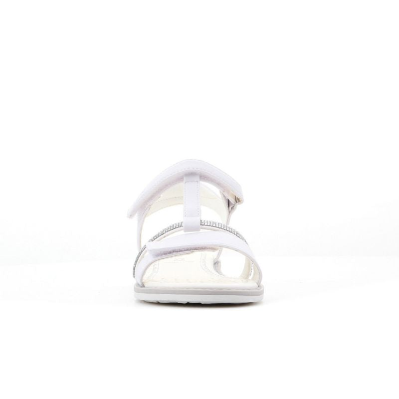 Geox Giglio Jr J82E2B 000BC C1000 Sandals fehér utcai cipő, gyerek Szandál