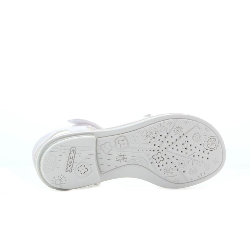 Geox Giglio Jr J82E2B 000BC C1000 Sandals fehér utcai cipő, gyerek Szandál