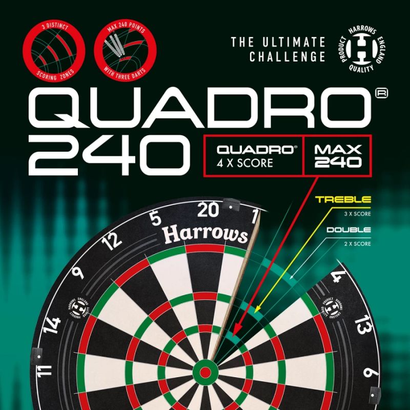Harrows Quadro 240 Shield HS-TNK-000017402 pajzs - Sportmania.hu