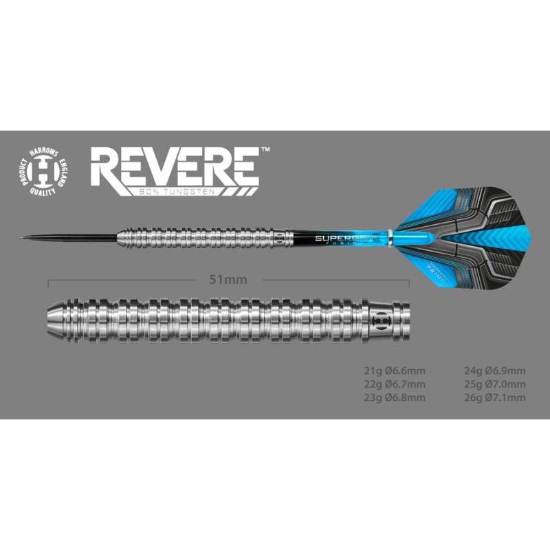 Harrows Revere 90% Steeltip Darts Hs-tnk-000013894 - Sportmania.hu