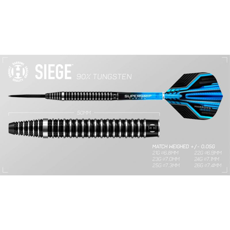 Harrows Siege Darts 90% Steeltip Hs-tnk-000016027 - Sportmania.hu