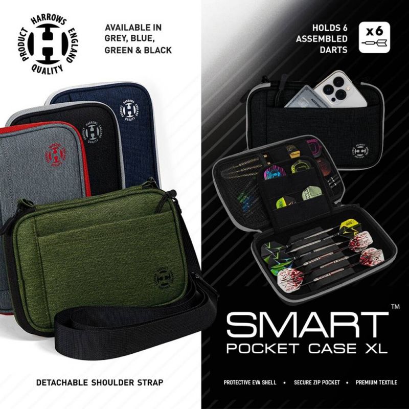 Harrows Smart Case 6 Xl Smartcasexl Green/black - Sportmania.hu
