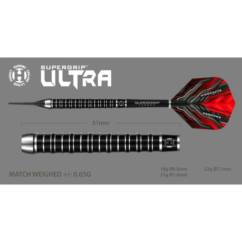 Harrows Supergrip Ultra 90% Softip Darts Hs-tnk-000013877 - Sportmania.hu