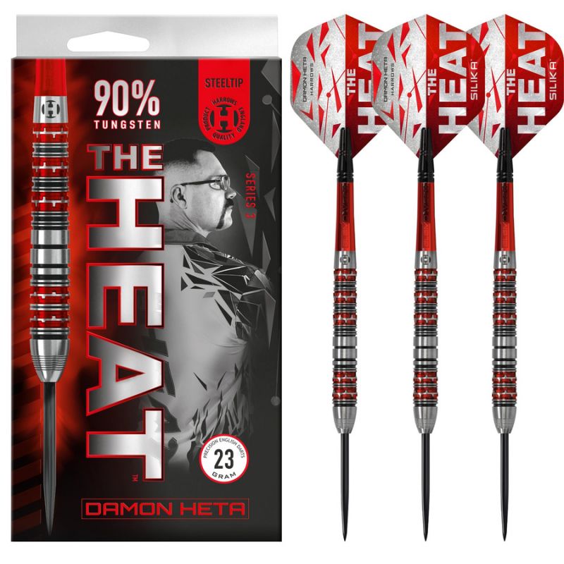 Harrows the Heat Damon Heta 3 90% Steeltip Darts - Sportmania.hu