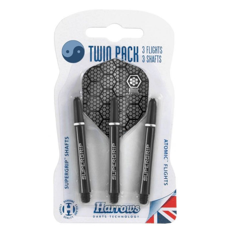 Harrows Twin Pack Supergrip Shafts + Atomic Flights Hs-tnk-000013681 - Sportmania.hu