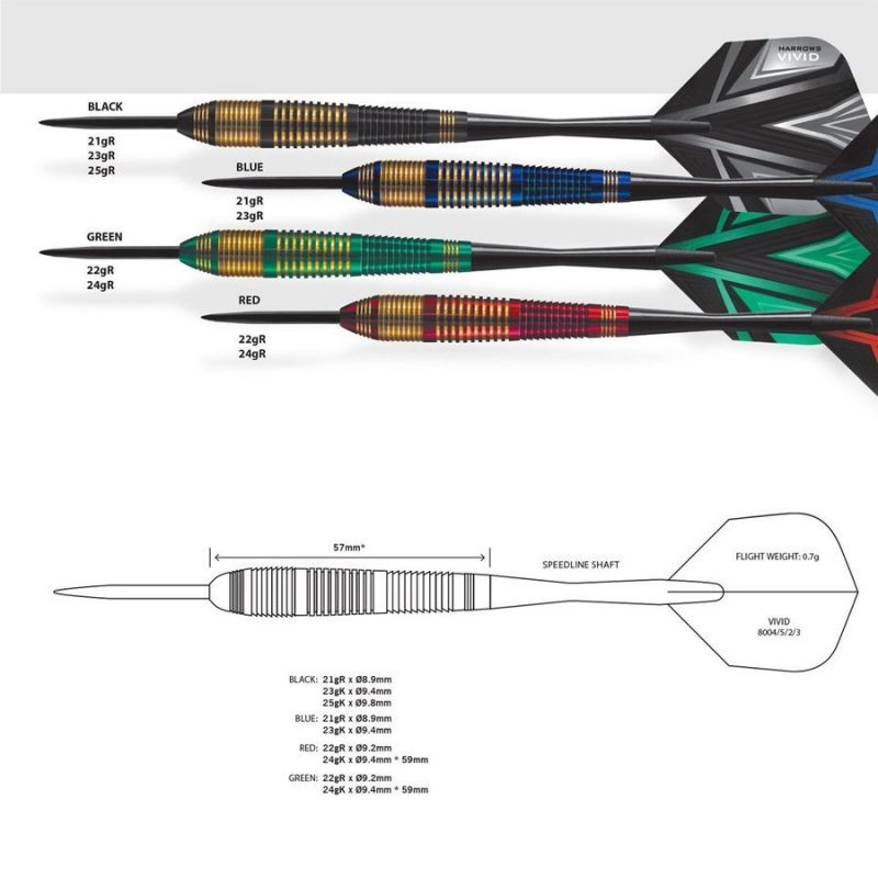 Harrows Vivid Steeltip Hs-tnk-000013773 - Sportmania.hu