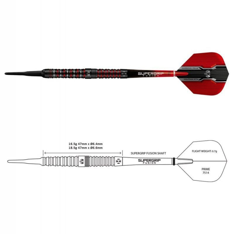 Harrows Wolfram Infinity 97% Softip Hs-Tnk-000013388 Darts - Sportmania.hu