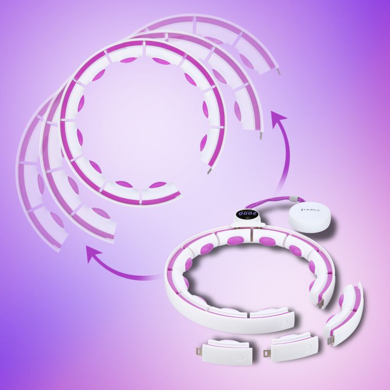 HMS HHM17 HULA HOP WHITE/VIOLET WITH MAGNETS AND WEIGHT + COUNTER fehér 17-44-588