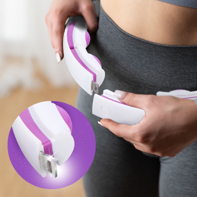 HMS HHM17 HULA HOP WHITE/VIOLET WITH MAGNETS AND WEIGHT + COUNTER fehér 17-44-588