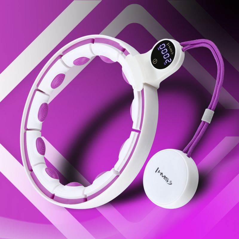 HMS HHM17 HULA HOP WHITE/VIOLET WITH MAGNETS AND WEIGHT + COUNTER fehér 17-44-588