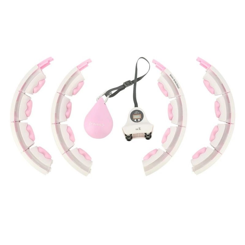 HMS HHW06 hula hoop with studs, weight and counter, pink rózsaszín 17-44-561