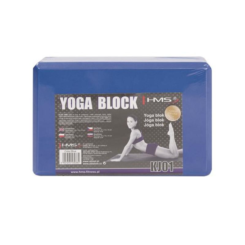 HMS Yoga block blue KJ01 kék edzőfelszerelés 17-44-250