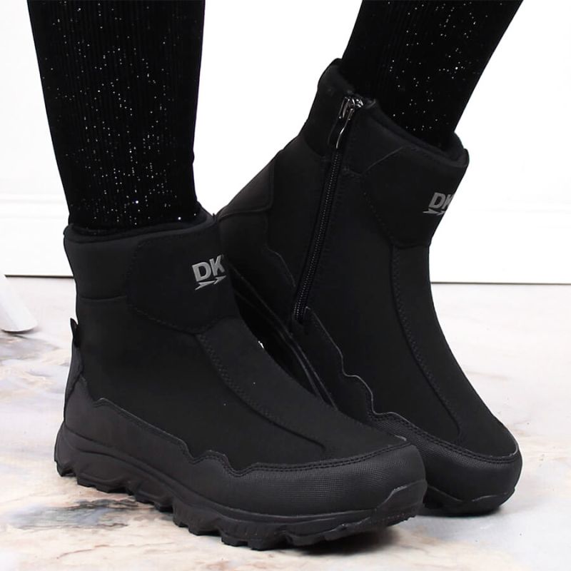 Inny DK Jr Waterproof Insulated Snow Boots, Black Cipő, gyerek DK58A