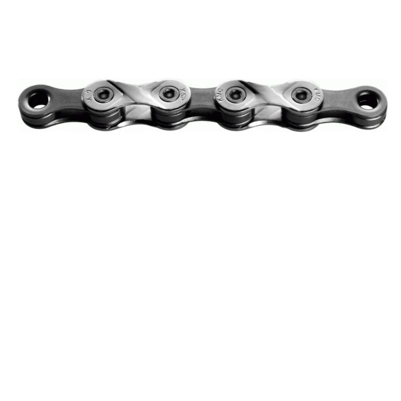 KMC Chain X9 116 Links Silver Gray Foil szürke kerékpár alkatrész