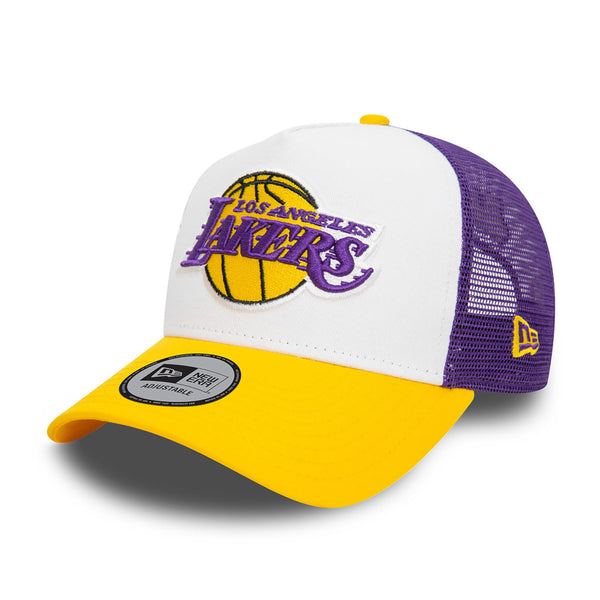 New Era LA Lakers NBA Yellow 9FORTY A-Frame trucker sapka