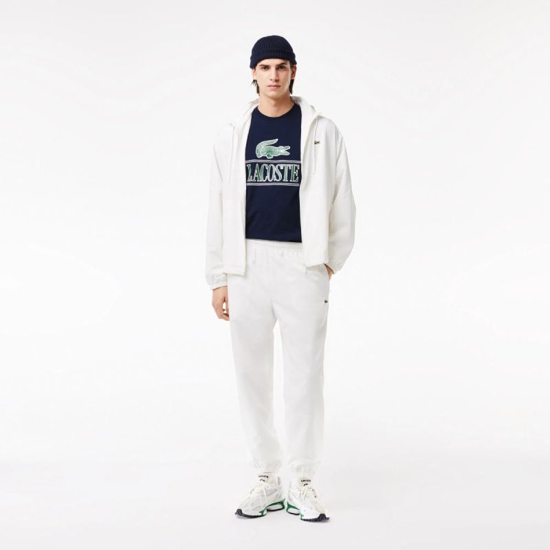 Lacoste Ribbed Wool Beanie Navy - kék kötött sapka RB0001-166