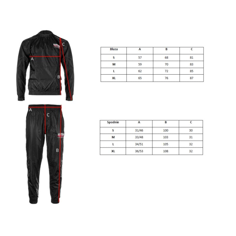 MASTERS FIGHT EQUIPMENT DSS-MASTERS sauna tracksuit szett 067736-M