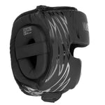 MASTERS FIGHT EQUIPMENT KSTOP-BLACK-EAGLE boxing sparring helmet fekete védőfelszerelés 021121-01M