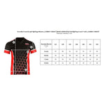 MASTERS FIGHT EQUIPMENT MASTERS "COMBAT JUNIOR" V-neck point-fighting shirt, black and red (WAKO APPROVED) piros gyerek póló 04338-CJ0102-140