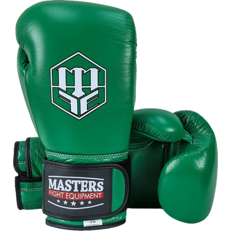 MASTERS FIGHT EQUIPMENT RBT-GREENSTRIKE Leather 12 oz Green zöld kesztyű 012310-12 boxkesztyű