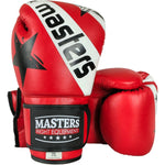 MASTERS FIGHT EQUIPMENT RPU-STAR 12 oz Red piros kesztyű 013902-12 boxkesztyű