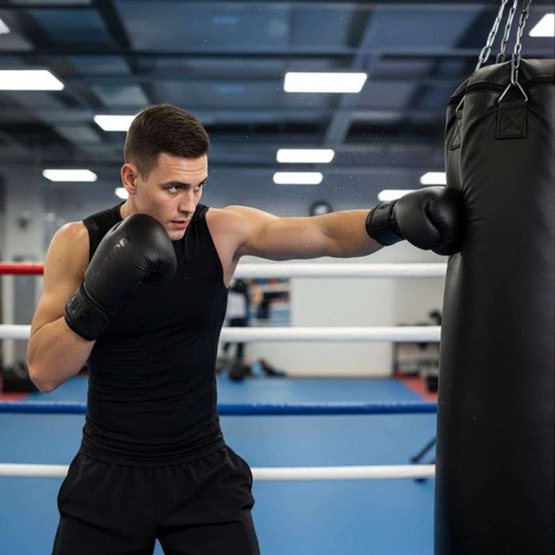 Meteor 12 oz Training , Velcro, PU boxkesztyű