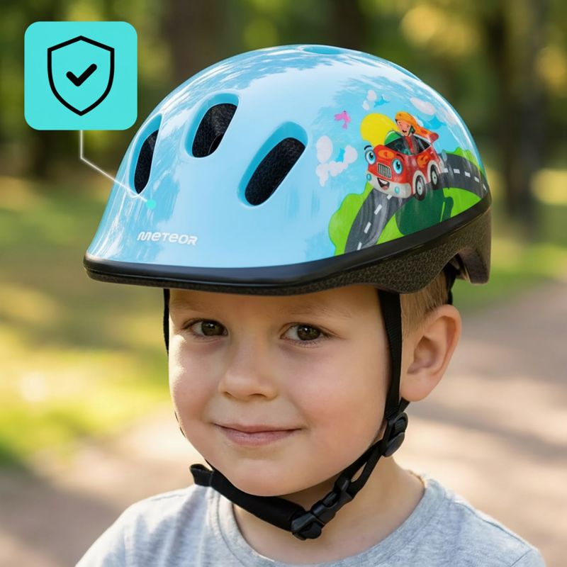 Meteor KS06 Firefighter Jr. Bicycle Helmet, Size S 48-52 cm uniw gyerek sisak