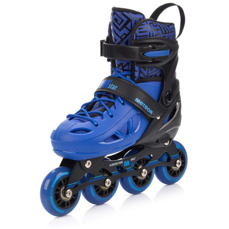 Meteor M 34-37 Loky Roller Skates Black/ kék görkorcsolya