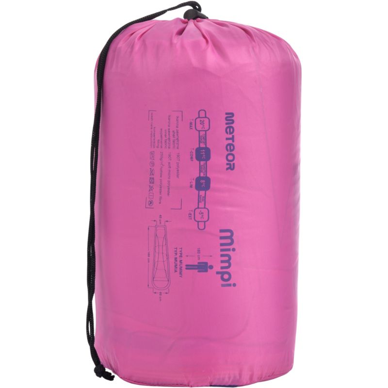Meteor Mimpi Jr Sleeping Bag lila gyerek hálózsák 16941