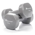 Meteor vinyl dumbbells 5 kg edzőfelszerelés