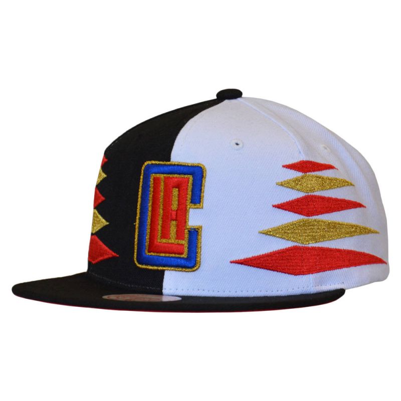 Mitchell & Ness NBA Diamond Cut Los Angeles Clippers Cap - uniwersalny baseball sapka HHSS1093-LACYYPPPBKWH