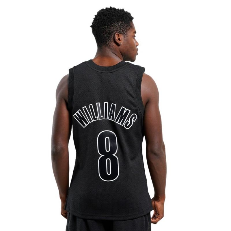 Mitchell &amp; Ness NBA Swingman Brooklyn Nets Deron Williams T-shirt M SMJY6513-BNE12DWMBLCK