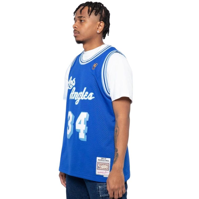 Mitchell & Ness NBA Swingman Los Angeles Lakers Shaquille O'Neal M T-shirt SMJYAC18013-LALROYA96SON - Sportmania.hu