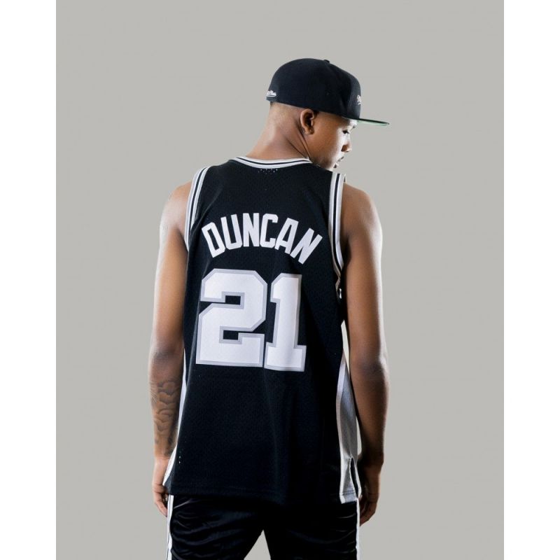 Mitchell & Ness NBA Swingman San Antonio Spurs Tim Duncan T-Shirt SMJYGS18208-SASBLCK98TDU - Sportmania.hu