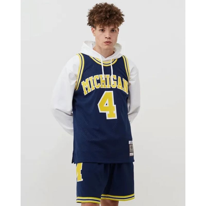 Mitchell & Ness NCAA Swingman Road Jersey Michigan1991 Chris Webber SMJY4437-UMI91CWEASBL - Sportmania.hu