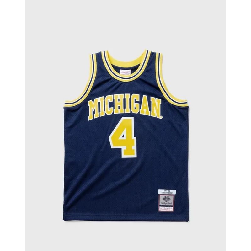 Mitchell & Ness NCAA Swingman Road Jersey Michigan1991 Chris Webber SMJY4437-UMI91CWEASBL - Sportmania.hu