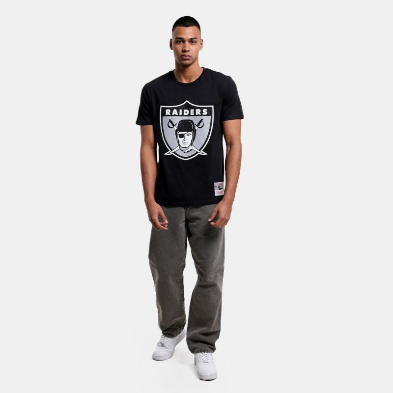 Mitchell &amp; Ness NFL Team Logo Tee Oakland Raiders M BMTRINTL1053-ORABLCKT