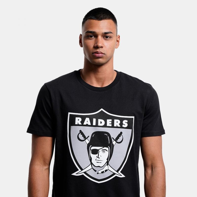 Mitchell &amp; Ness NFL Team Logo Tee Oakland Raiders M BMTRINTL1053-ORABLCKT