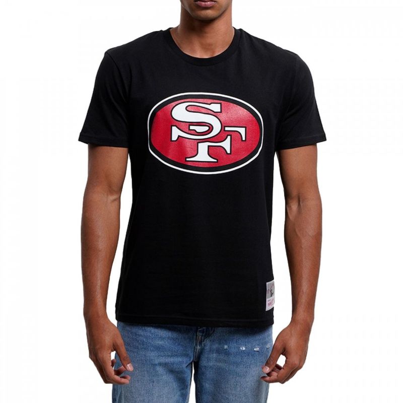 Mitchell &amp; Ness NFL Team Logo Tee San Francisco M 49ERSS BMTRINTL1053-SF4BLCK