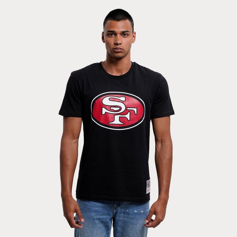 Mitchell &amp; Ness NFL Team Logo Tee San Francisco M 49ERSS BMTRINTL1053-SF4BLCK
