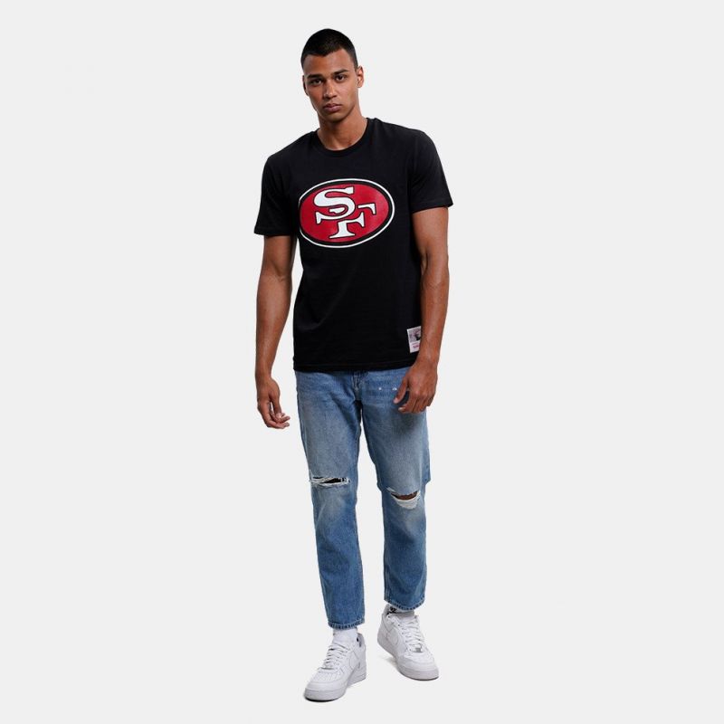 Mitchell &amp; Ness NFL Team Logo Tee San Francisco M 49ERSS BMTRINTL1053-SF4BLCK