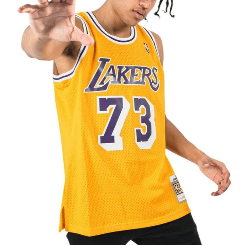 Mitchell &amp; Ness Los Angeles Lakers Nba Swingman Jersey Lakers 1998 Dennis Rodman M Smjycp20064-lalgold98drd