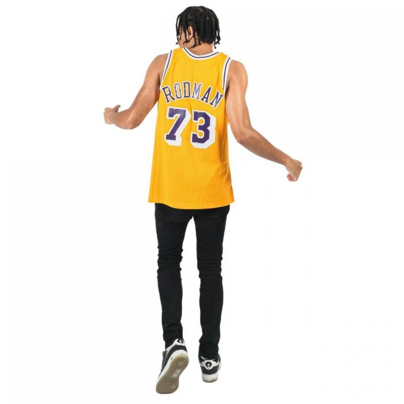 Mitchell &amp; Ness Los Angeles Lakers Nba Swingman Jersey Lakers 1998 Dennis Rodman M Smjycp20064-lalgold98drd