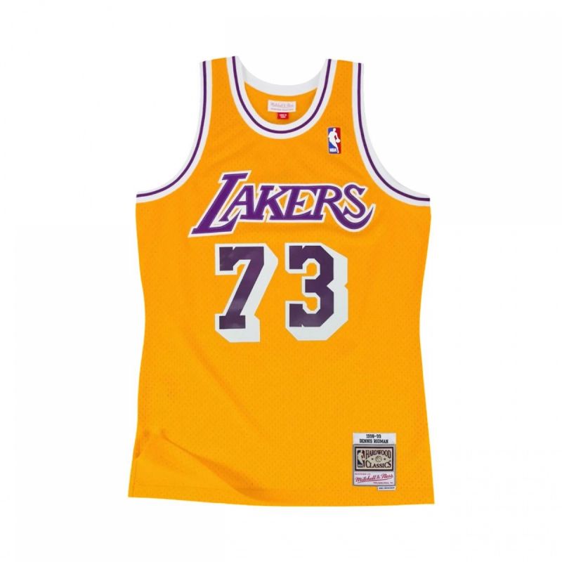 Mitchell &amp; Ness Los Angeles Lakers Nba Swingman Jersey Lakers 1998 Dennis Rodman M Smjycp20064-lalgold98drd