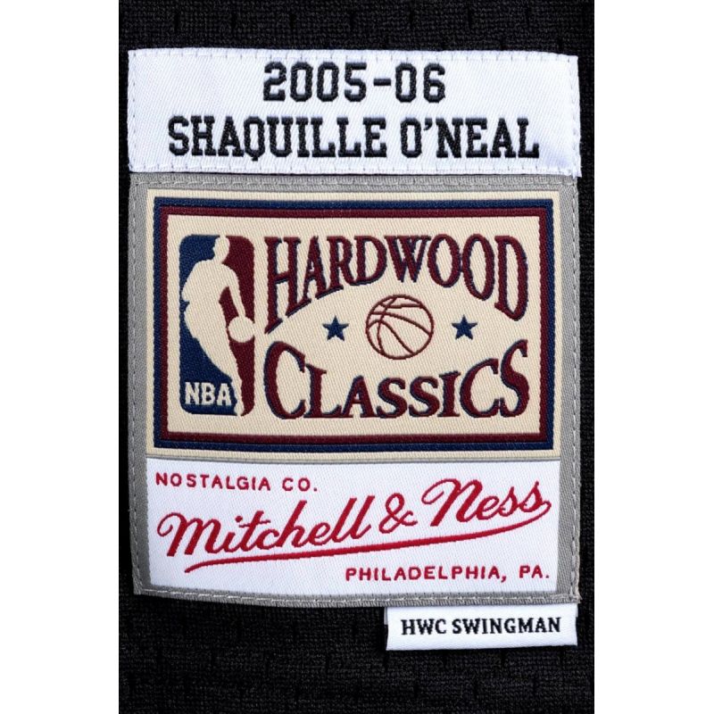 Mitchell &amp;Ness NBA Swingman Miami Heat Shaquille O`Neal T-shirt M SMJYAC18017-MHEBLCK05SON